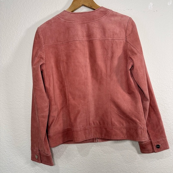 Bernardo Women's Pink Suede Jacket Women's Small - Picture 8 of 10